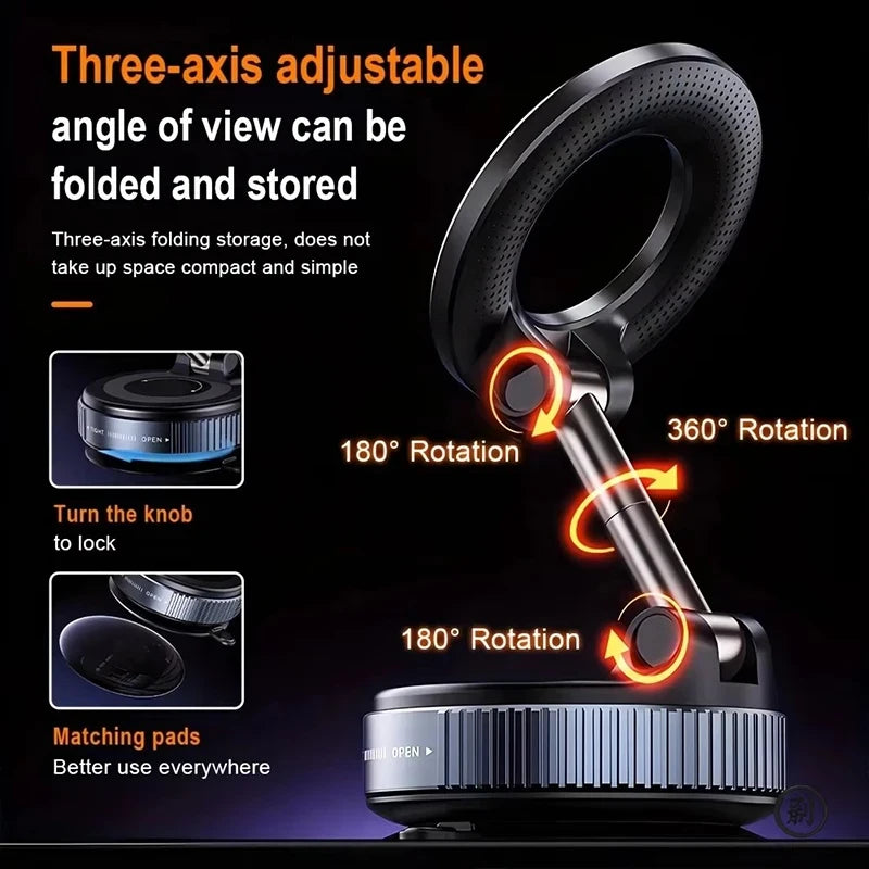 Magnetic Universal Car Phone Mount | Strong Grip 360° Adjustable Phone Holder
