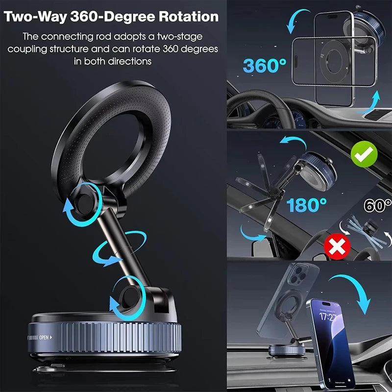 Magnetic Universal Car Phone Mount | Strong Grip 360° Adjustable Phone Holder